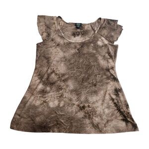 Shannon Ford Brown Grunge Y2K Whimsygoth Boho Gothic Fairy Blouse Top SZ M Pet